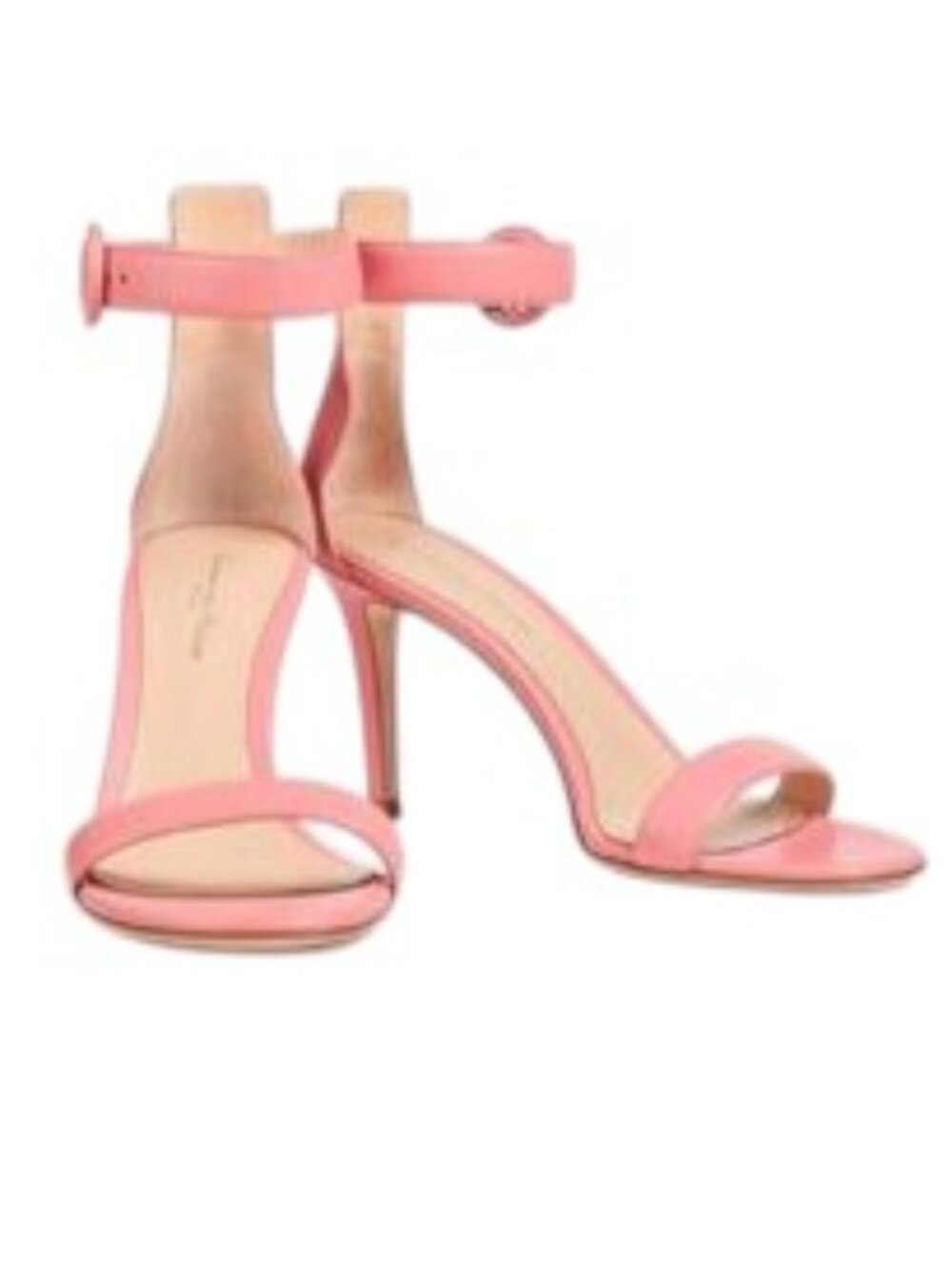 NEW GIANVITO ROSSI Portofino 70 Pink Suede Sandals Size 40